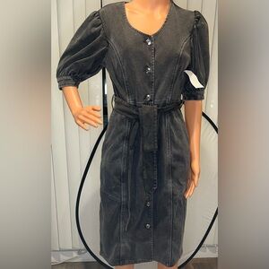 Christian Siriano Black Long Sleeve Dress